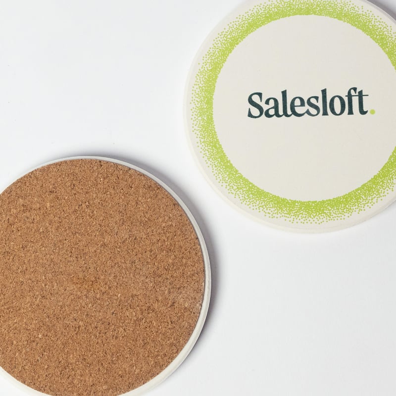 Set of 4 Round Ceramic Coasters - image2